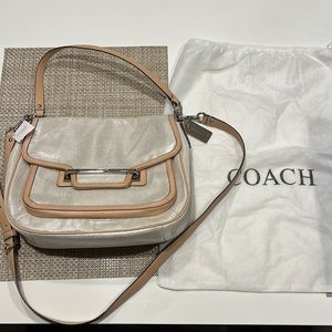 Coach Shoulder/Crossbody Bag (silver metallic)